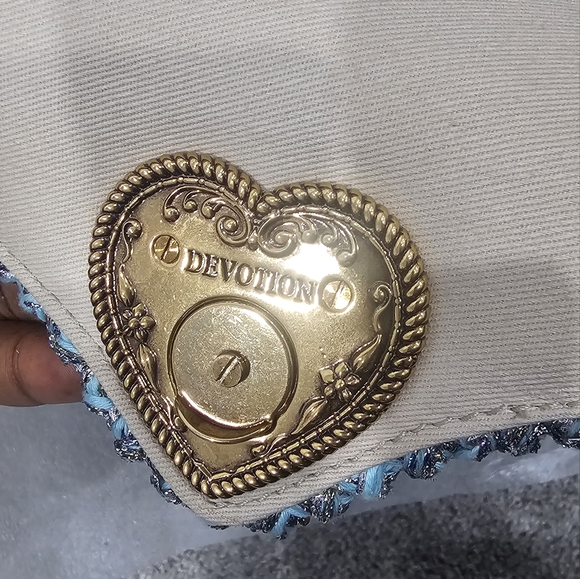 D&G Blue Knitted Large Cross Body  Bag